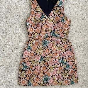 Sleeveless floral dress